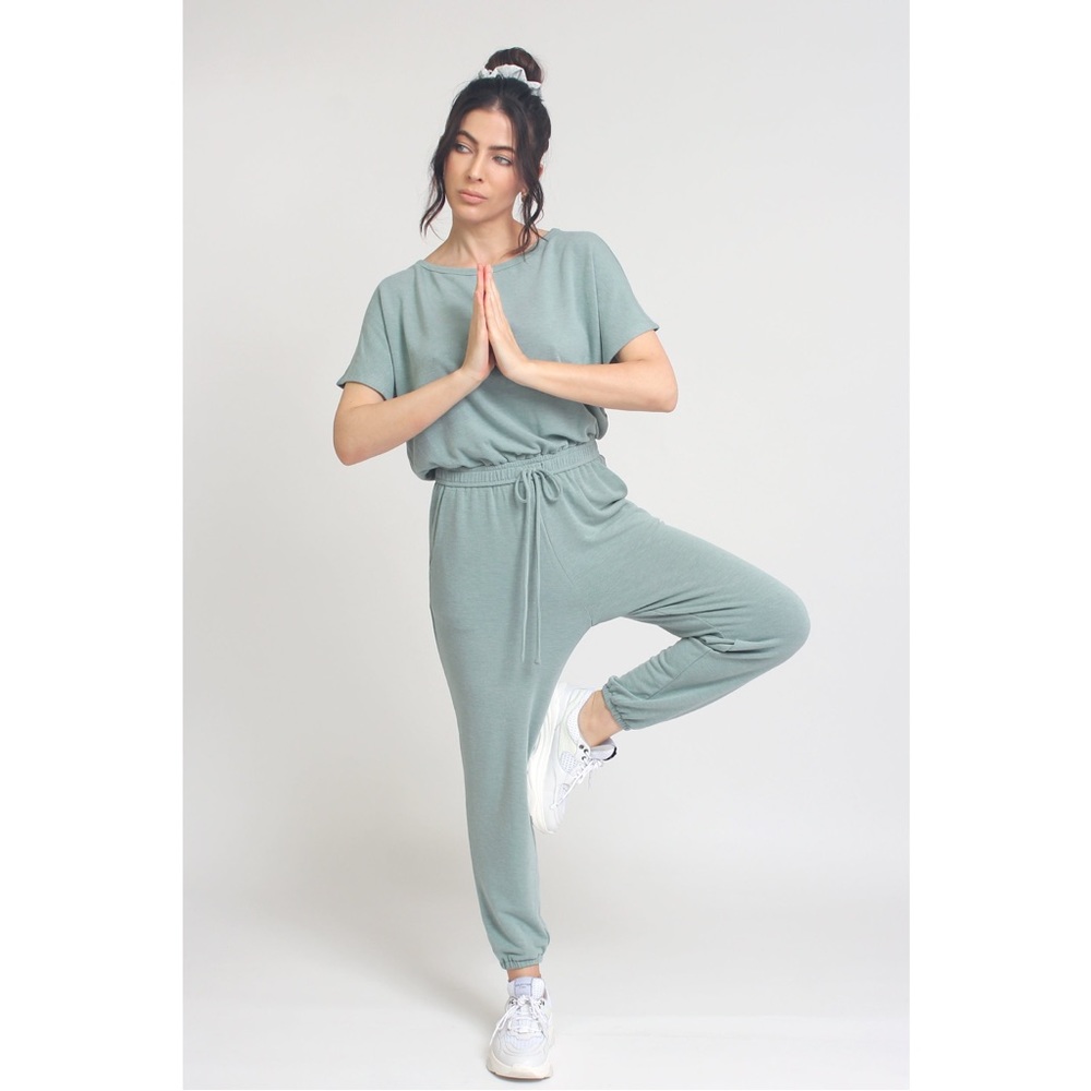 Lush Brand French terry jumpsuit